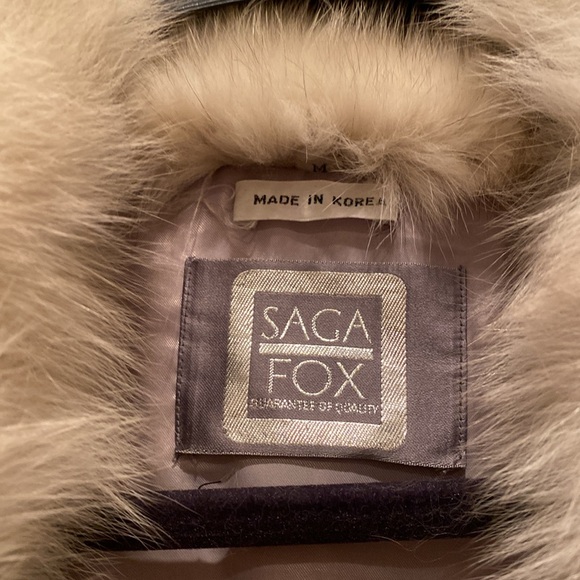 Saga Furs Blue Fox fur coat - Picture 3 of 6